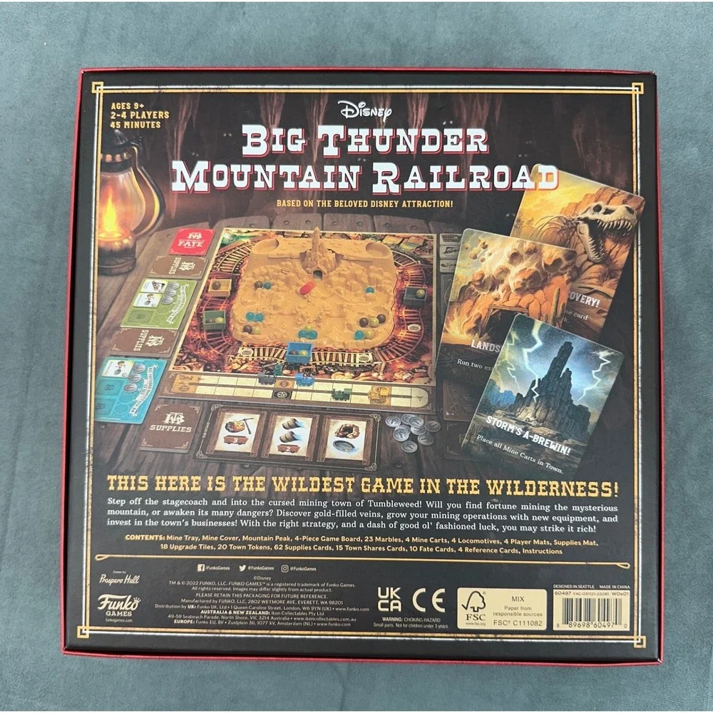 Disney Big Thunder Mountain Railroad Board Game Funko WDW 50th Anniversary 2022